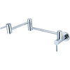 Pioneer Faucets Wall Mount Pot Filler, NPT, Potfiller, Polished Chrome, Weight: 8.3 2MT600